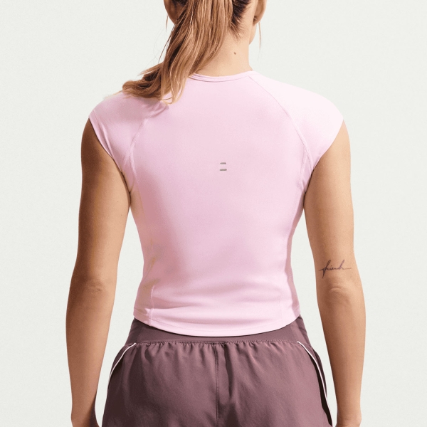 Nike Tempo Swoosh Dri-FIT T-Shirt - Pink Foam/Photon Dust/White