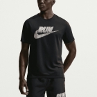 Nike Miler Energy T-Shirt - Black/White