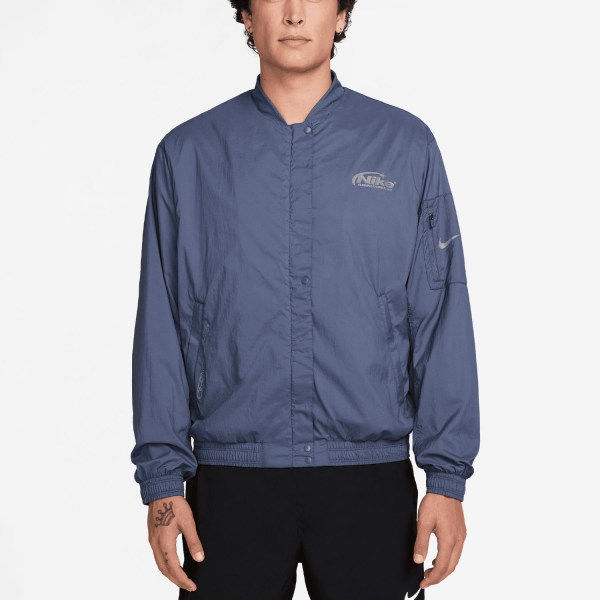 Men's Running Jacket Nike Repel Jacket  Diffused Blue/Reflective Silver IO0548491