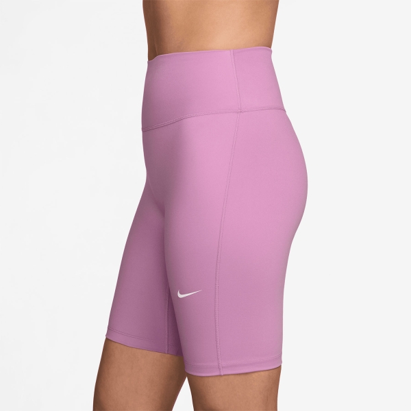 Nike One 8in Shorts - Light Magenta/White
