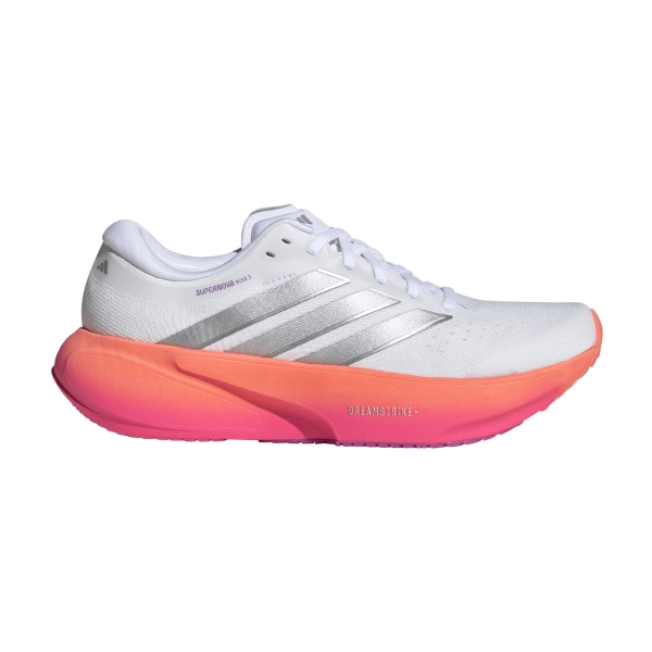Women's Neutral Running Shoes adidas Supernova Rise 3  FTWR White/Silver Metallic/Lucid Pink JR7375
