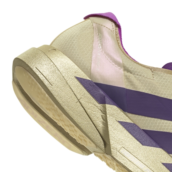 adidas ADIZERO adios Pro 4 - Sand/Rich Purple/Gold Metallic