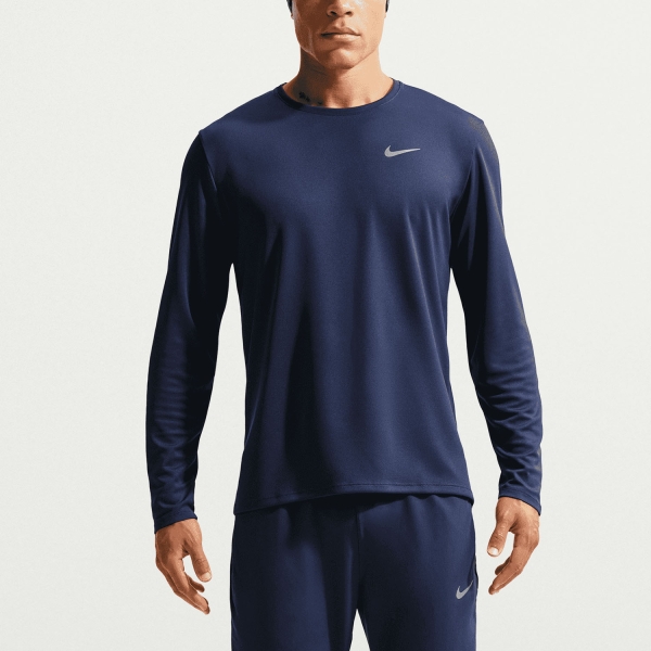 Men's Running Shirt Nike DriFIT UV Miler Shirt  Midnight Navy/Reflective Silver FB7070410