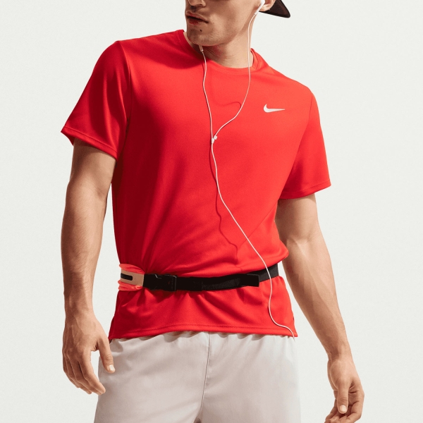 Men's Running T-Shirt Nike DriFIT UV Run Division Miler TShirt  Light Crimson/Reflective Silver DV9315696