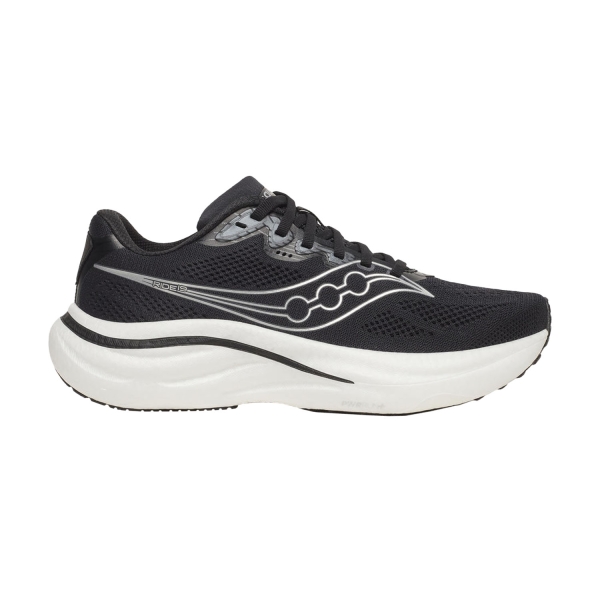Women's Neutral Running Shoes Saucony Ride 19  Black/Silver S11055100