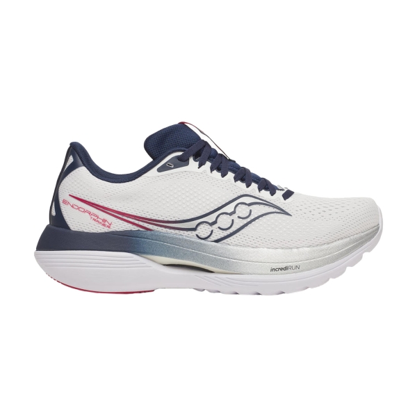 Men's Performance Running Shoes Saucony Endorphin Trainer  White/Navy S20996110