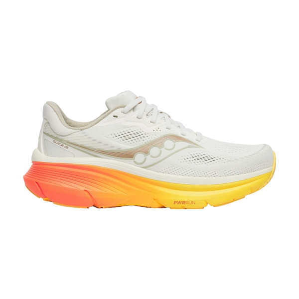 Men's Structured Running Shoes Saucony Guide 19  Ivory/Fire S21058145