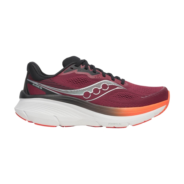 Men's Structured Running Shoes Saucony Guide 19  Crimson/Fire S21058172