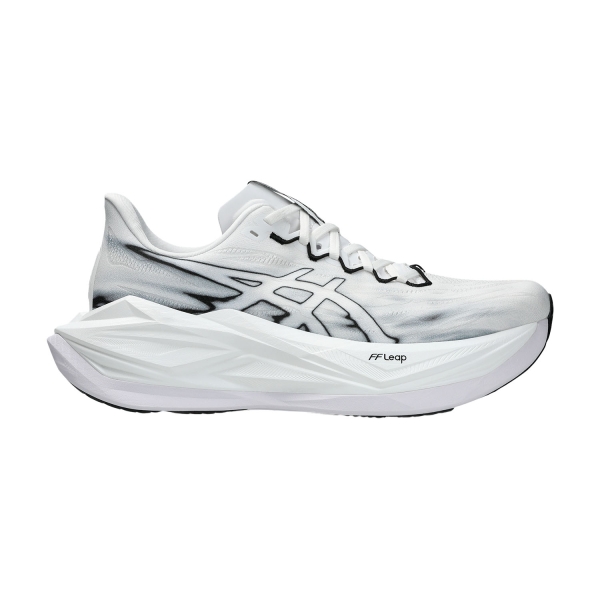 Men's Performance Running Shoes ASICS Superblast 3  White/Black 1013A177100