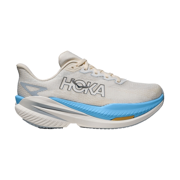 Women's Performance Running Shoes Hoka Mach X 3  White/Alabaster 1168721WBS