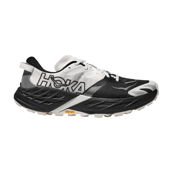 Women's Trail Running Shoes Hoka Speedgoat 7  Black/White 1171929BWHT