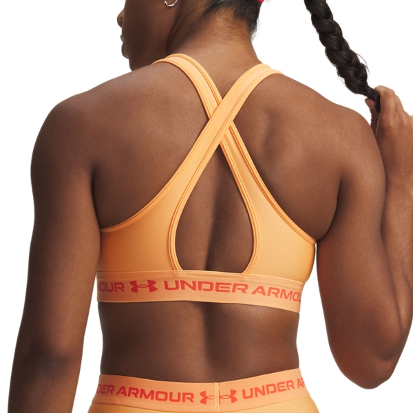 Under Armour Crossback Mid Reggiseno Sportivo - Orange Bloc