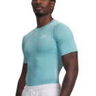 Under Armour HeatGear Compression Logo T-Shirt - Blue Haze