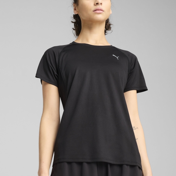 Women's Running T-Shirts Puma Velocity TShirt  Black 52657801