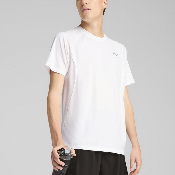 Men's Running T-Shirt Puma Velocity TShirt  White 52660002
