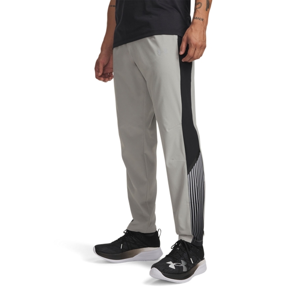 Men's Running Tights and Pants Under Armour Velociti Storm Pants  Titanium 60058990069