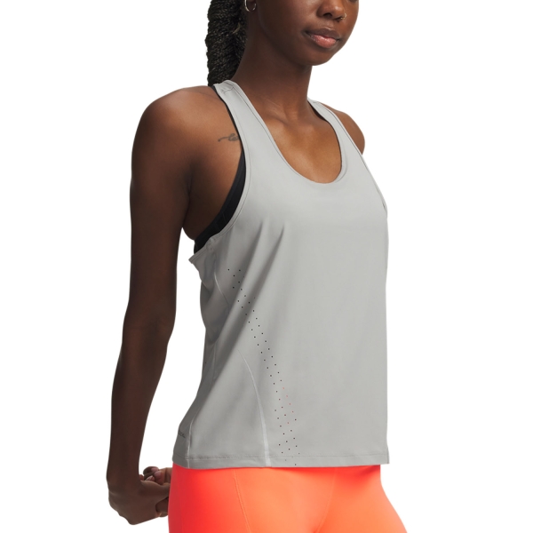 Women's Running Tank Under Armour Velociti Pro Tank  Titanium 60095380069