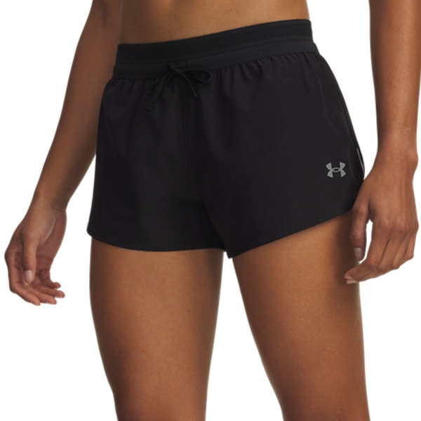 Women's Running Shorts Under Armour Velociti Pro Vent 3in Shorts  Ultimate Black/Reflective 60095390008