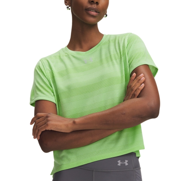 Women's Running T-Shirts Under Armour Velociti TShirt  Lumos Lime 60095400712