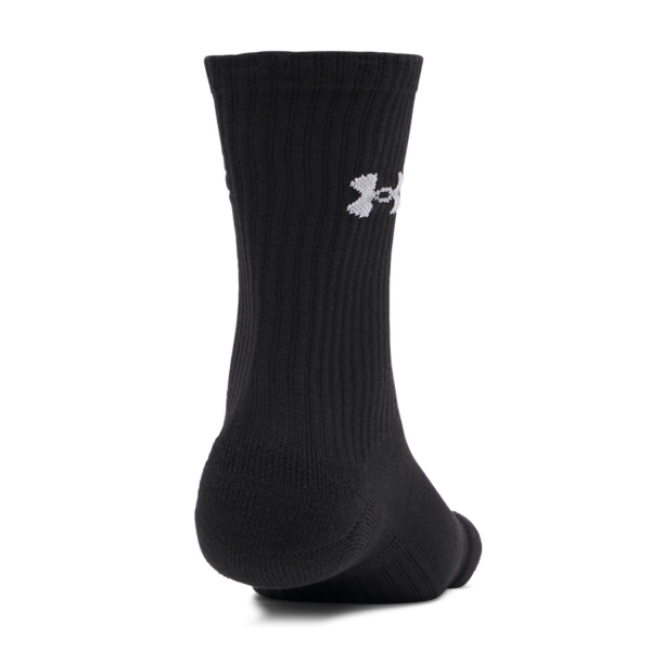 Under Armour Performance Crew x 3 Socks - Ultimate Black/White