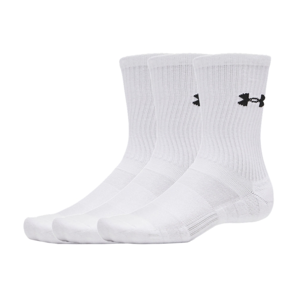 Socks Under Armour Performance Crew x 3 Socks  White/Ultimate Black 60096850100