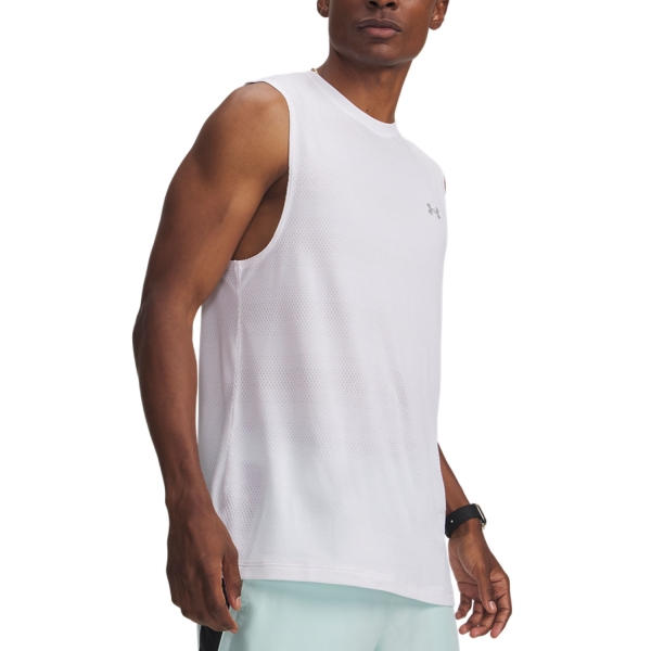 Men's Running Tank Under Armour Velociti Tank  White 60108880100