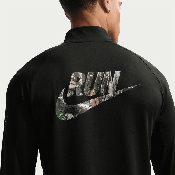 Nike Stride Realtree Shirt - Black/Reflective Silver