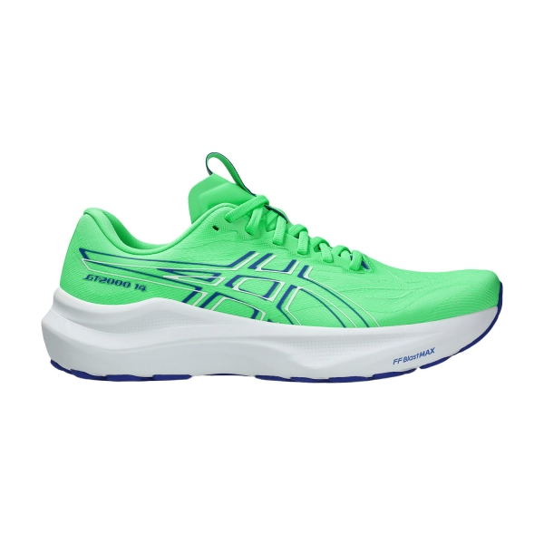 Men's Structured Running Shoes ASICS GT 2000 14  Vital Green/Cobalt Burst 1011C056300