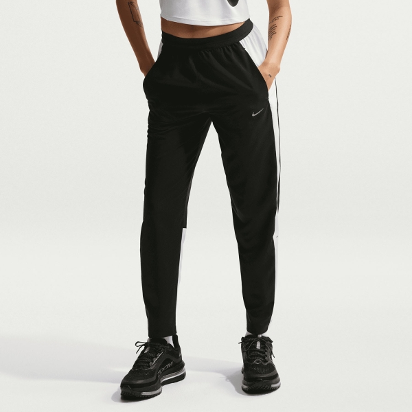 Women's Running Tights Nike Tempo Swoosh 7/8 Pants  Black/White/Reflective Silver II7116010