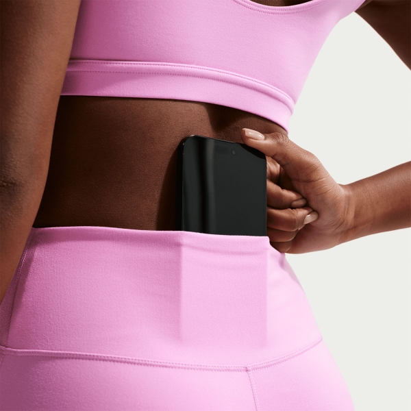 Nike One Logo 7/8 Tights - Light Magenta/White