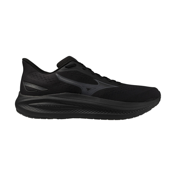 Men's Structured Running Shoes Mizuno Fortrush  Black/Black Sand J1GC264804