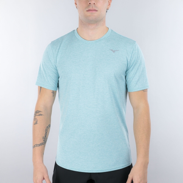 Men's Running T-Shirt Mizuno Impulse Core DryLite TShirt  Aquifer J2GAC01929