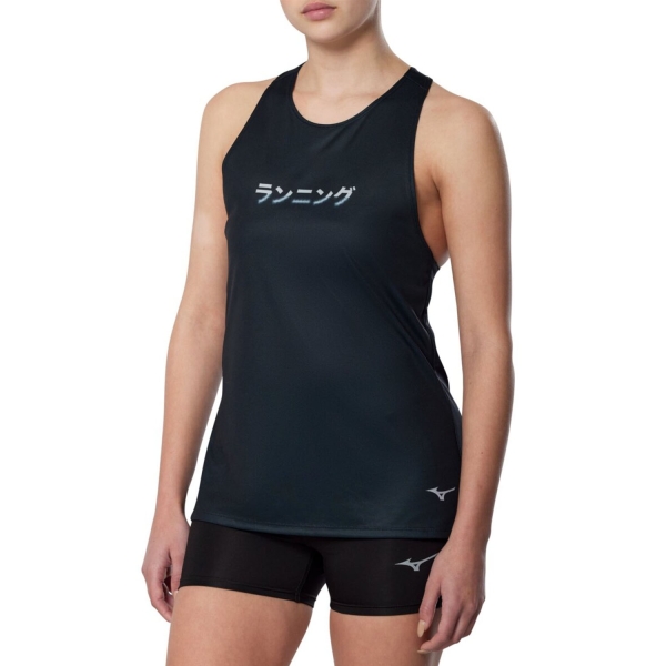 Women's Running Tank Mizuno Core Graphic Logo Tank  Black J2GAD21409