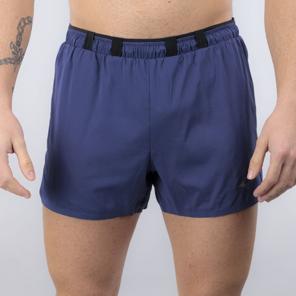 Men's Running Shorts Mizuno Tech Light 3.5in Shorts  Estate Blue J2GBD00212