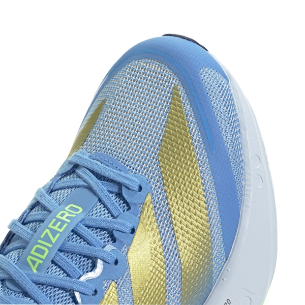 adidas ADIZERO Boston 13 - Blue Burst/Gold Metallic/Glow Blue