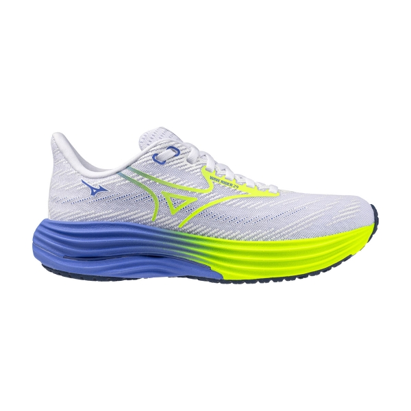 Women's Neutral Running Shoes Mizuno Wave Rider 29  White/Lightning Yellow/Ultramarine J1GD250371