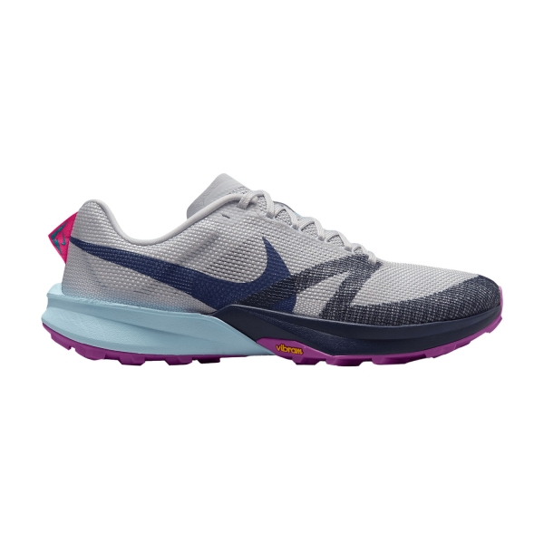 Men's Trail Running Shoes Nike React Terra Kiger 10  Metallic Platinum/Midnight Navy/Sapphire FV3929004