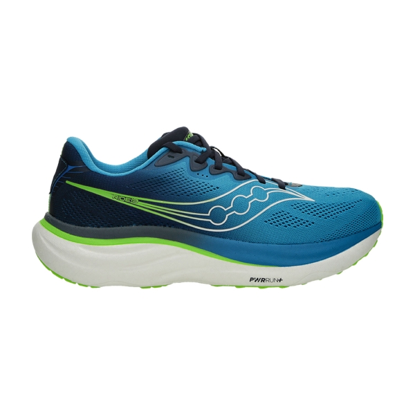 Men's Neutral Running Shoes Saucony Ride 19  Cobalt/Slime S21055150
