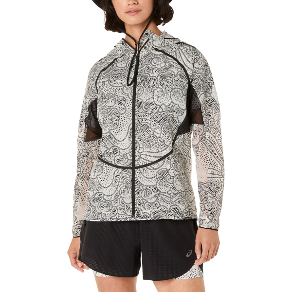 Women's Running Jacket ASICS Limited Series Windbreaker Jacket  Cream 2012D351100