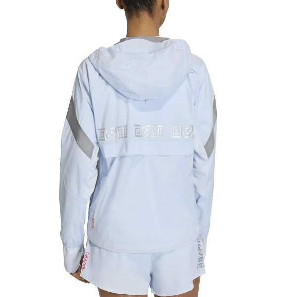 adidas ADIZERO Ekiden Jacket - Crystal Sky/Silver Metallic