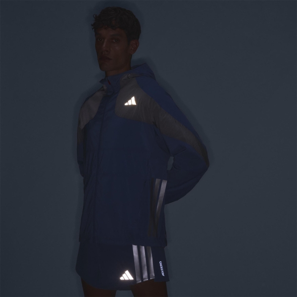 adidas ADIZERO Ekiden Jacket - Dusky Ink/Matte Silver