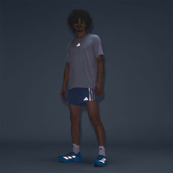 adidas ADIZERO Ekiden T-Shirt - Halo Silver
