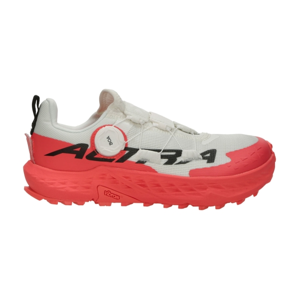Women's Trail Running Shoes Altra Timp 5 BOA  White/Red AL0A85QA160