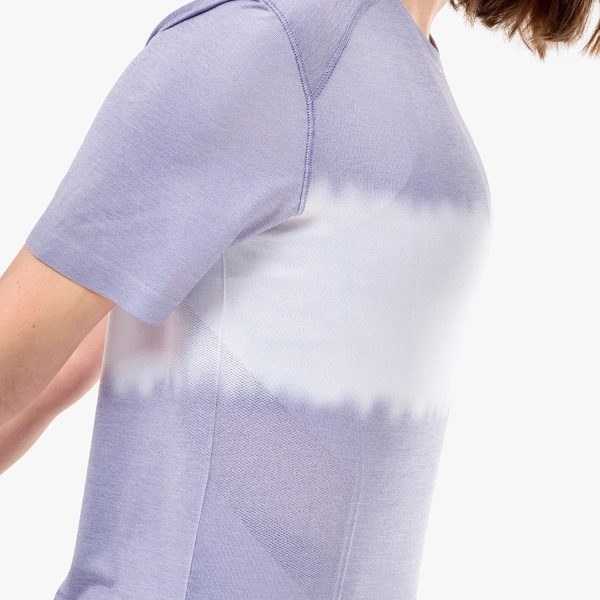 Compressport Performance Printed T-Shirt - Lavender/White