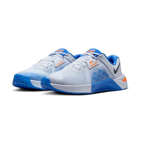 Nike Metcon 10 - Football Grey/Midnight Navy/Blue Crystal/Orange Frost