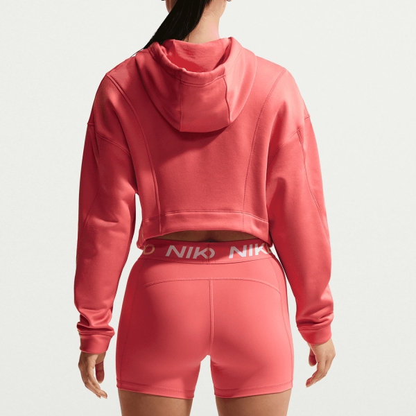 Nike Pro Hoodie - Sea Coral/White