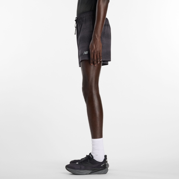 New Balance RC Printed 5in Shorts - Black/Grey