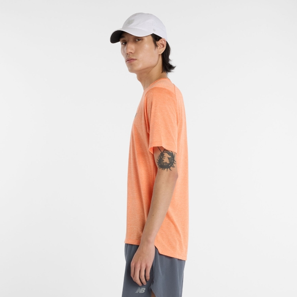New Balance Athletics Run T-Shirt - Tangerine Heat