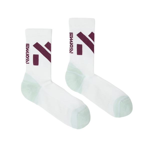 Socks NNormal Race Crew Socks  White/Green N1ARS02005