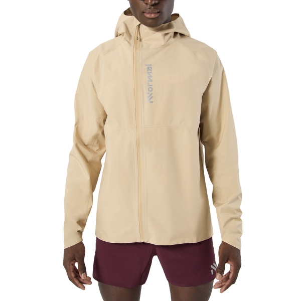Men's Running Jacket NNormal TR Rain Jacket  Beige NC1RJ1M002